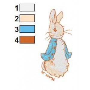 Beatrix Potter Peter Rabbit 03 Embroidery Design